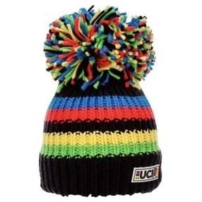 Big Bobble Hats - černá duha